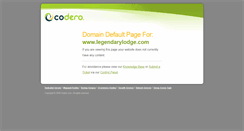 Desktop Screenshot of legendarylodge.com